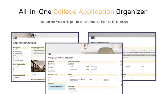 All-in-One College Application Organizer
