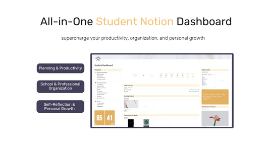 All-in-one Student Notion Dashboard 1.0