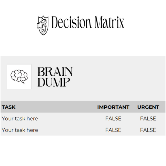 Excel Decision Matrix